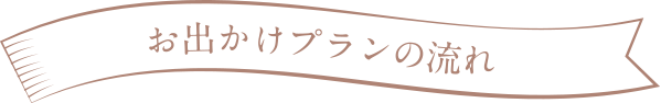 お出かけプランの流れ